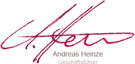 Unterschrift Andreas Heinze